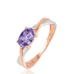 Histoire d'Or Bague Emeline Or Bicolore Amethyste Hot