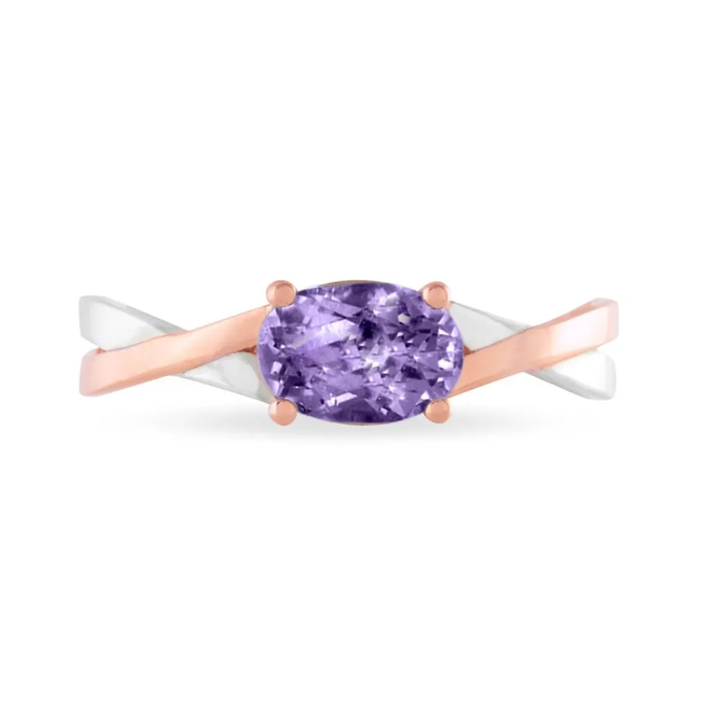 Histoire d'Or Bague Emeline Or Bicolore Amethyste Hot