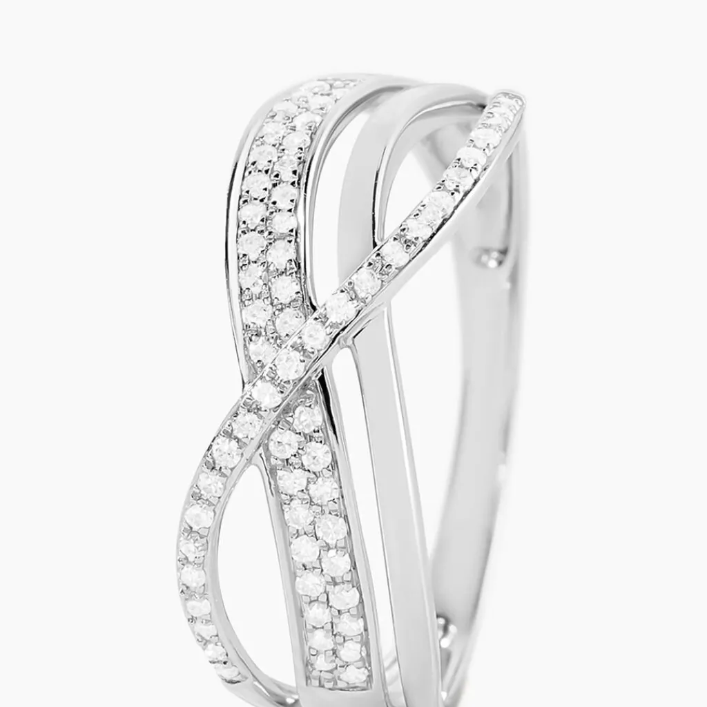 Histoire d'Or Bague Emilie or blanc diamant Best