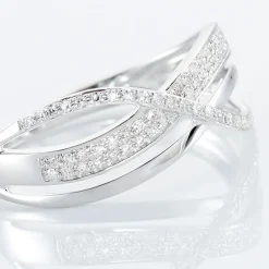 Histoire d'Or Bague Emilie or blanc diamant Best