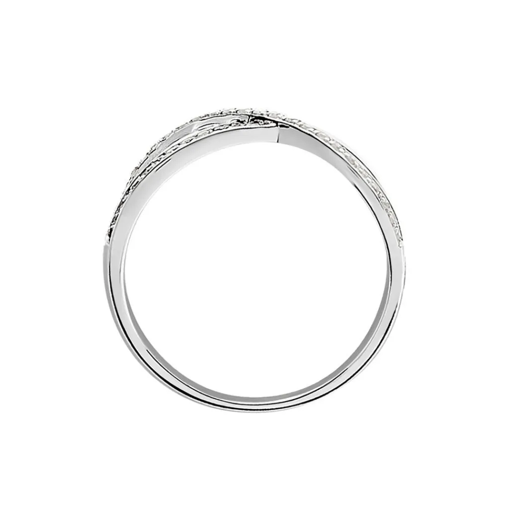 Histoire d'Or Bague Emilie or blanc diamant