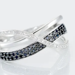 Histoire d'Or Bague Emilie or blanc diamant