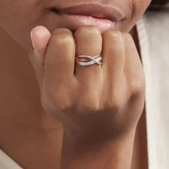 Histoire d'Or Bague Emilie or rose diamant