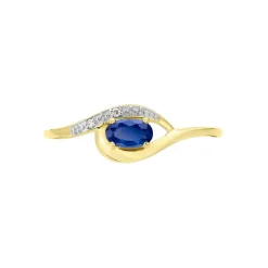 Histoire d'Or Bague Emotion Diamant or jaune saphir Hot