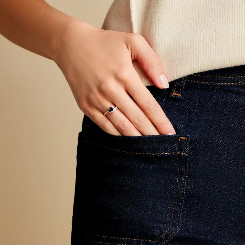 Histoire d'Or Bague Emotion Diamant or jaune saphir Hot