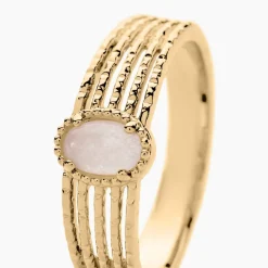 Histoire d'Or Bague Ensoleillée Plaqué Or Jaune Quartz plaqué or dore quartz rose New