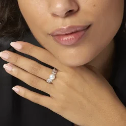 Histoire d'Or Bague Epiphania Or Blanc Oxyde De Zirconium Best