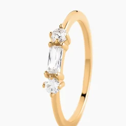 Histoire d'Or Bague Estela Plaque Or Jaune Oxyde De Zirconium New