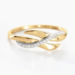 Histoire d'Or Bague Ester Or Jaune Diamant Best