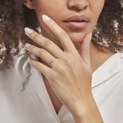 Histoire d'Or Bague Eternite Or Blanc Diamant Sale