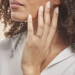 Histoire d'Or Bague Eternite Or Blanc Diamant Sale