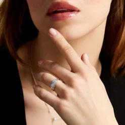 Histoire d'Or Bague Euriell Argent Blanc Sale