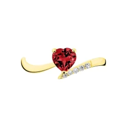 Histoire d'Or Bague Eva Or Jaune Grenat Et Diamant Outlet