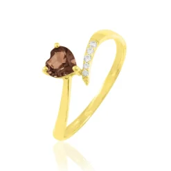 Histoire d'Or Bague Eva Or Jaune Quartz Et Diamant Outlet
