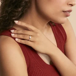 Histoire d'Or Bague Evita Or Blanc Oxyde De Zirconium Sale