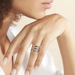 Histoire d'Or Bague Exauce Or Tricolore Diamant Discount