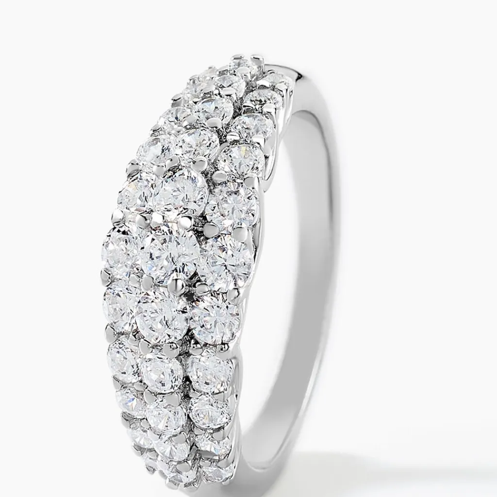 Histoire d'Or Bague Faustine Argent Blanc Oxyde De Zirconium Discount