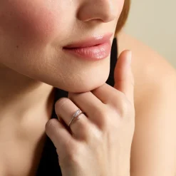 Histoire d'Or Bague Feath Argent Blanc Oxyde De Zirconium Hot