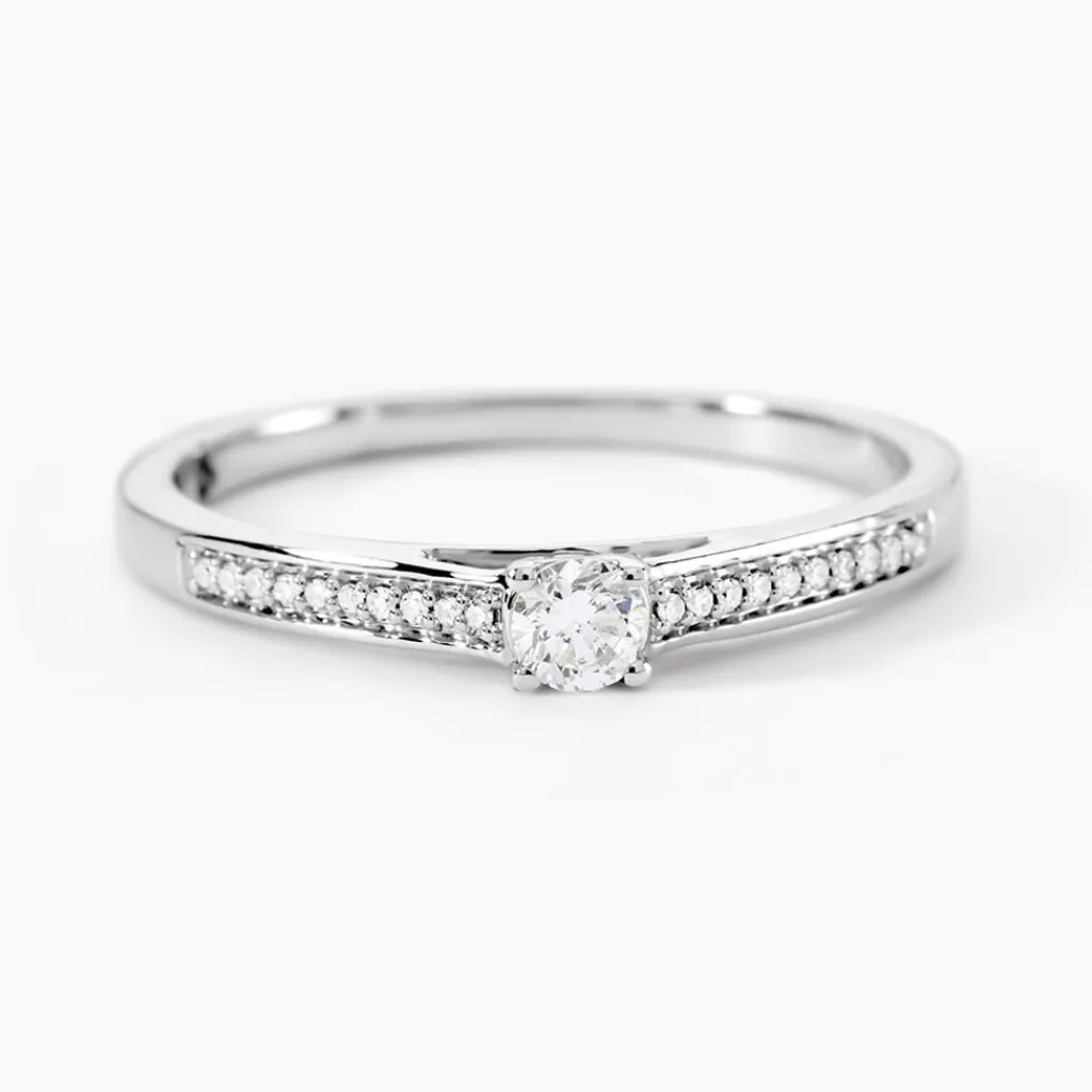 Histoire d'Or Bague Finella Platine Blanc Diamant Best