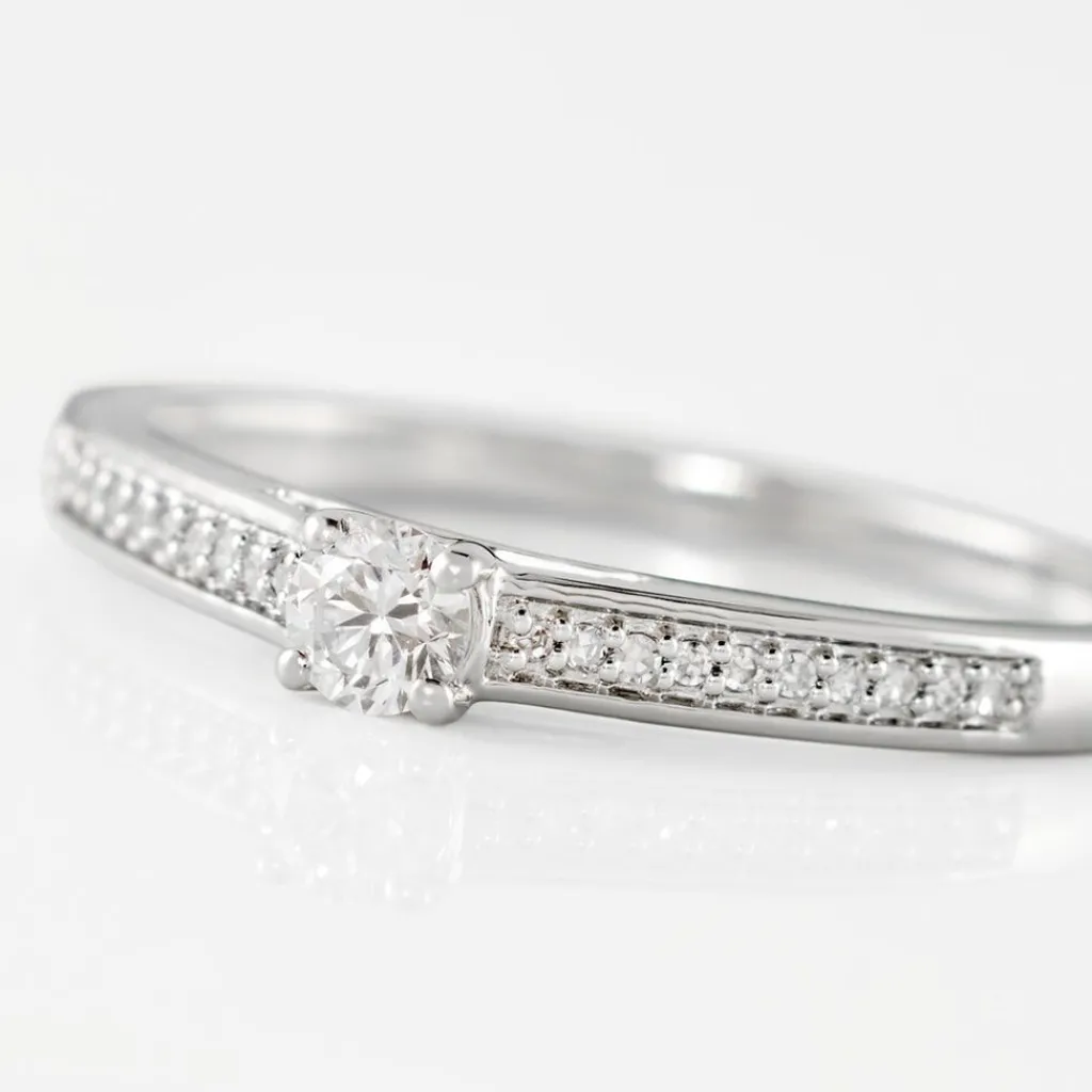 Histoire d'Or Bague Finella Platine Blanc Diamant Best