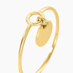 Histoire d'Or Bague Finesse Acier Jaune Outlet