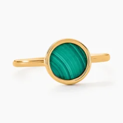 Histoire d'Or Bague Florica Or Jaune Malachite Best