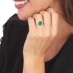 Histoire d'Or Bague Florica Or Jaune Malachite Best