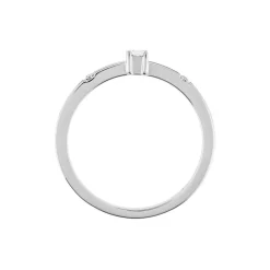 Histoire d'Or Bague Frey Argent Blanc Oxyde De Zirconium Discount