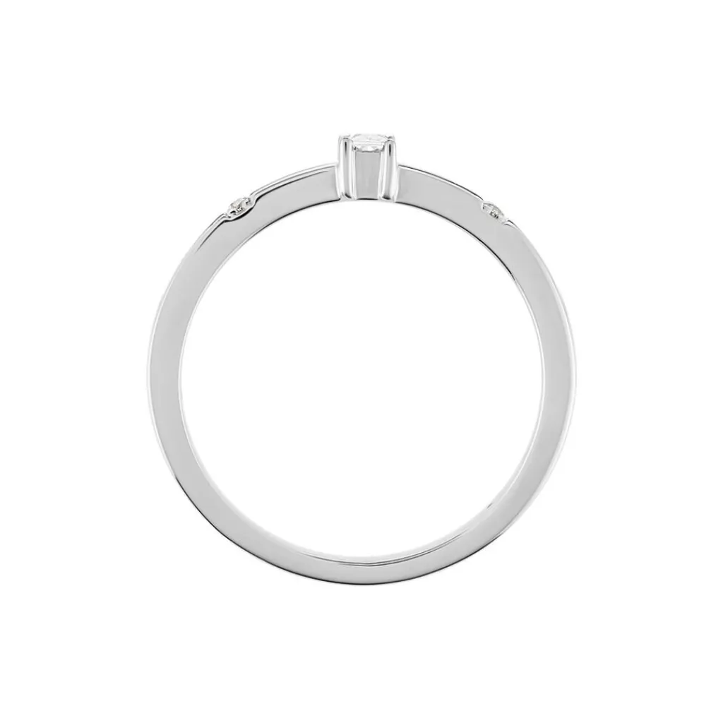 Histoire d'Or Bague Frey Argent Blanc Oxyde De Zirconium Discount
