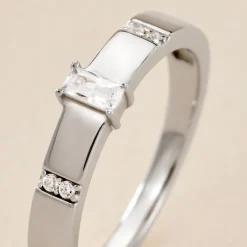 Histoire d'Or Bague Frey Argent Blanc Oxyde De Zirconium Discount