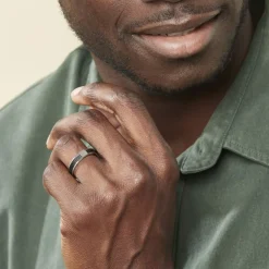 JOURDAN Bague Gaetane Acier Blanc New