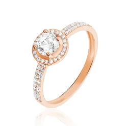 Histoire d'Or Bague Garine Or Rose Oxyde De Zirconium Hot