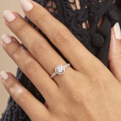 Histoire d'Or Bague Garine Or Rose Oxyde De Zirconium Hot