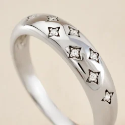 Histoire d'Or Bague Garrett Argent Blanc Oxyde De Zirconium