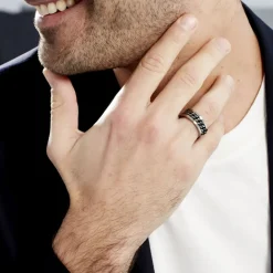 Histoire d'Or Bague Gaston Acier Blanc Discount