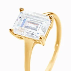 Histoire d'Or Bague Gatsby Or Jaune Oxyde De Zirconium Hot