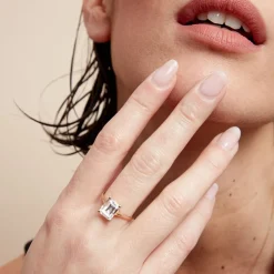 Histoire d'Or Bague Gatsby Or Jaune Oxyde De Zirconium Hot