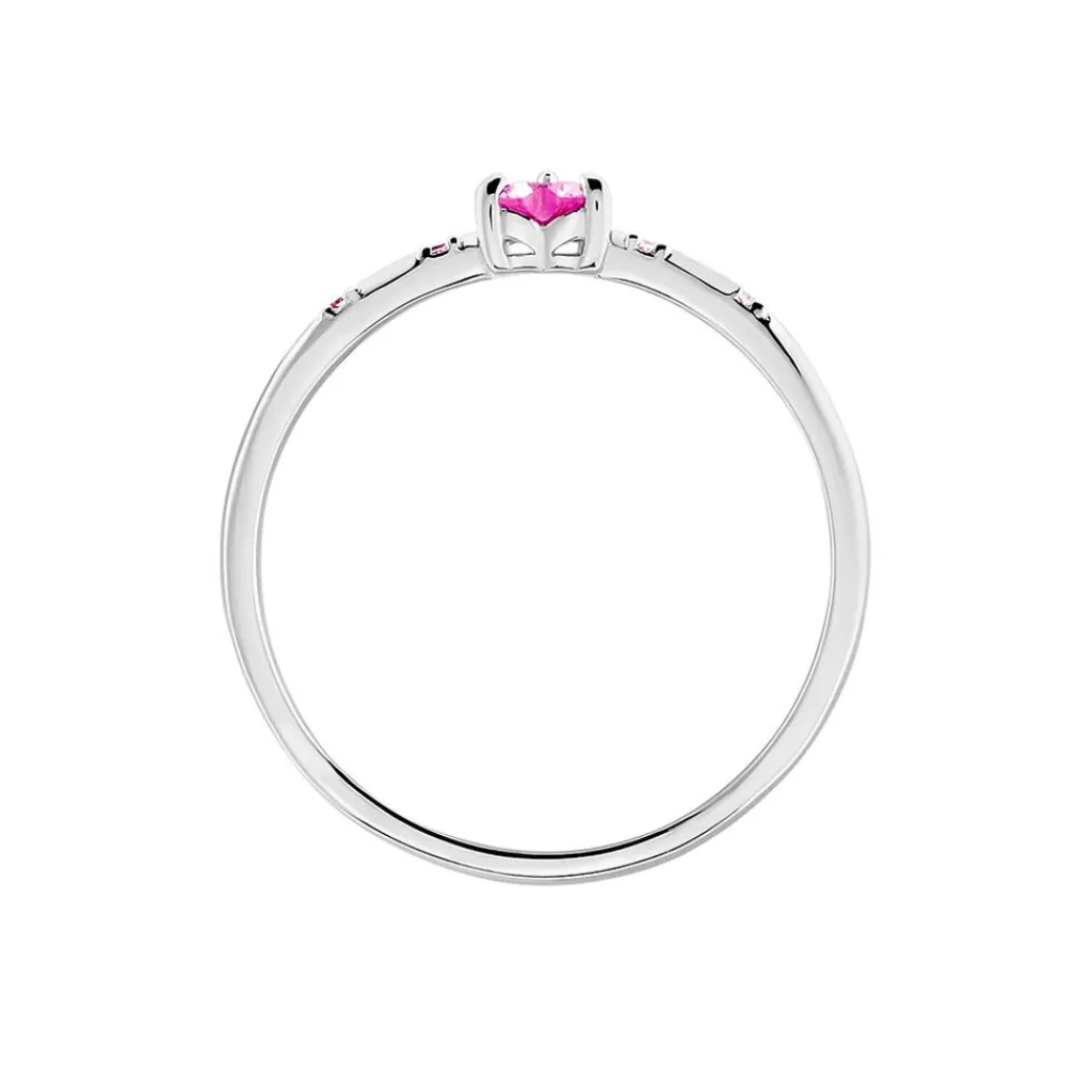 Histoire d'Or Bague Gemmie Argent Blanc Oxyde De Zirconium argent blanc oxyde rose New