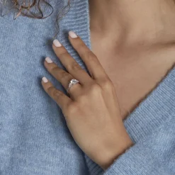 Histoire d'Or Bague Giana Or Blanc Oxyde De Zirconium New