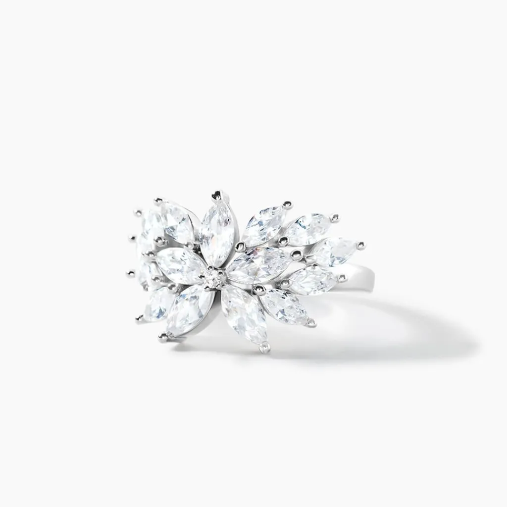 Histoire d'Or Bague Glow Up Argent Blanc Oxyde De Zirconium New