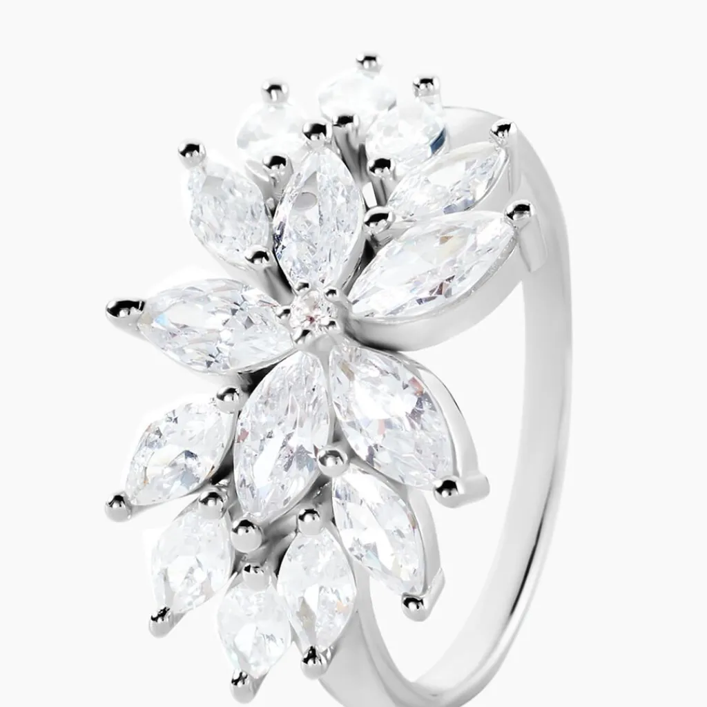 Histoire d'Or Bague Glow Up Argent Blanc Oxyde De Zirconium New