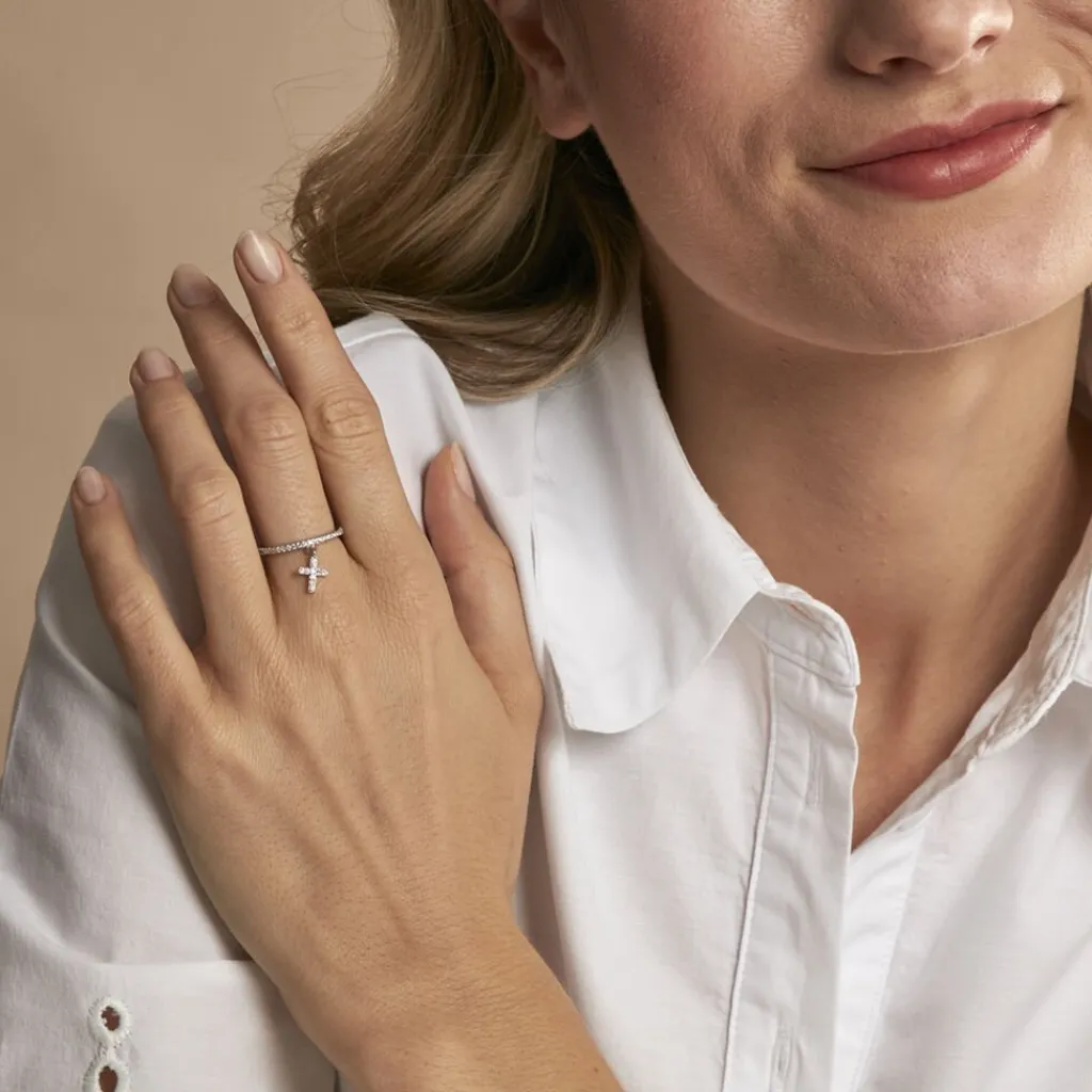 Histoire d'Or Bague Gorane Argent Blanc Oxyde De Zirconium Online