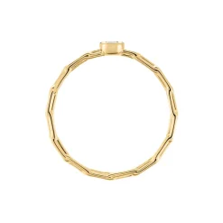 Histoire d'Or Bague Grady Plaqué Or Jaune Oxyde De Zirconium Discount