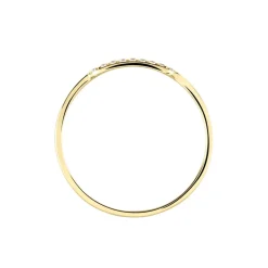 Histoire d'Or Bague Graphic Lines Or Jaune Oxyde De Zirconium New