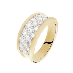 Histoire d'Or Bague Guerline Plaqué Or Jaune Oxyde De Zirconium New