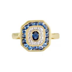 Histoire d'Or Bague Hans Plaqué Or Oxyde Pierre Discount