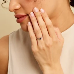 Histoire d'Or Bague Hardy Diamant or blanc saphir Discount