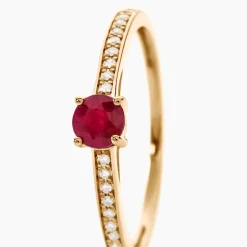 Histoire d'Or Bague Hardy Diamant or jaune rubis Online