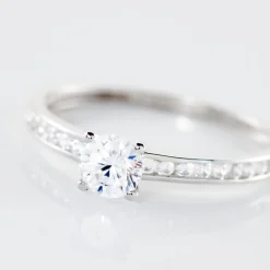 Histoire d'Or Bague Harem or blanc oxyde Clearance