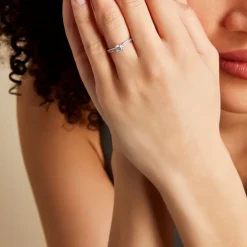 Histoire d'Or Bague Harem or blanc oxyde Clearance